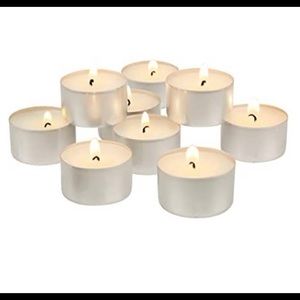 Stonebriar 100 Pack Unscented Tea Light Candles